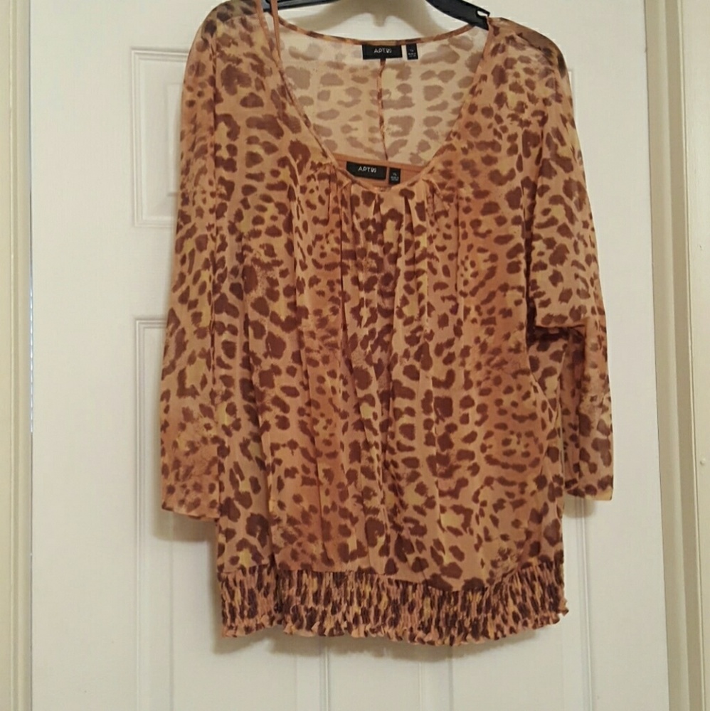 APT 9 Sheer Mesh Top